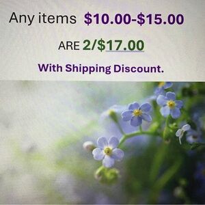 SALE 2/$17.00 Items $10.00-$15.00